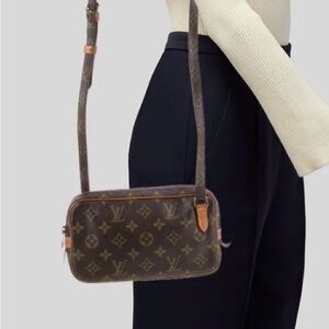 💯% Authentic Louis Vuitton Marly Bandouliere Monogram Crossbody Bag✨